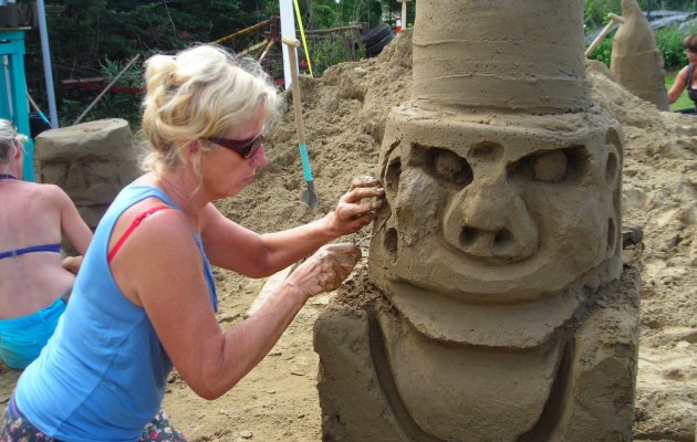zandsculpturen workshop zandvoort